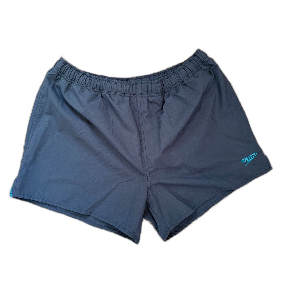Speedo Men's Navy Blue Swim Trunks Mesh Lined Shorts Size L